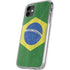 Brazil Flag Distressed iPhone 11 Clear Case