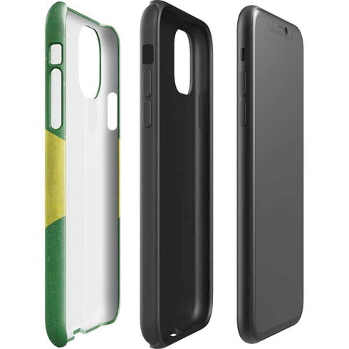 Brazil Flag Distressed iPhone 11 Pro Max Impact Case