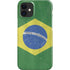 Brazil Flag Distressed iPhone 12 Mini Lite Case