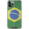 Brazil Flag Distressed iPhone 12 Pro Clear Case