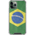 Brazil Flag Distressed iPhone 12 Pro Clear Case