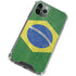 Brazil Flag Distressed iPhone 12 Pro Clear Case