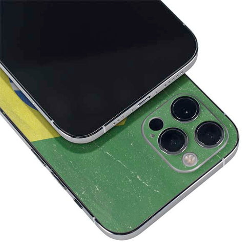 Brazil Flag Distressed iPhone 12 Pro Max Skin