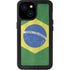 Brazil Flag Distressed iPhone 13 Mini Waterproof Case