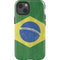 Brazil Flag Distressed iPhone 14 Impact Case
