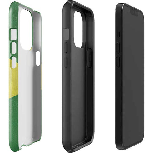 Brazil Flag Distressed iPhone 14 Pro Impact Case