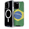 Brazil Flag Distressed iPhone 15 Pro MagSafe Case