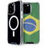 Brazil Flag Distressed iPhone 14 Pro Max MagSafe Case