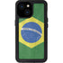 Brazil Flag Distressed iPhone 15 Waterproof Case