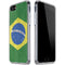 Brazil Flag Distressed iPhone SE (2nd & 3rd Gen) Clear Case