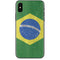 Brazil Flag Distressed iPhone X Skin