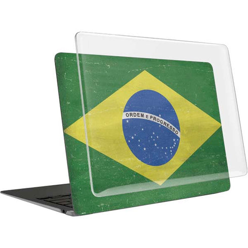 Brazil Flag Distressed MacBook Air 13in (2020) Case plus Skin