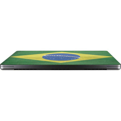 Brazil Flag Distressed MacBook Pro 14in (2021-24) Skin
