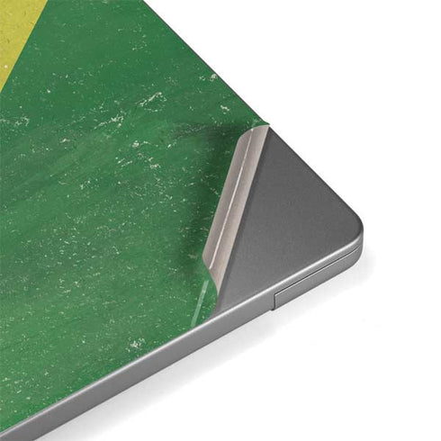 Brazil Flag Distressed MacBook Pro 14in (2021-24) Skin