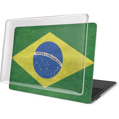 Brazil Flag Distressed MacBook Pro 16in (2019-20) Case plus Skin