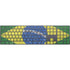 Brazil Flag Distressed Magic Keyboard with Numeric Keypad Skin