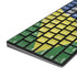 Brazil Flag Distressed Magic Keyboard with Numeric Keypad Skin