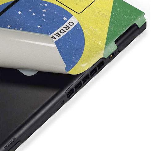 Brazil Flag Distressed Nintendo Switch Bundle Skin