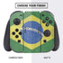 Brazil Flag Distressed Nintendo Switch Bundle Skin