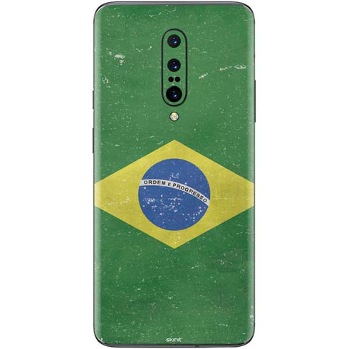 Brazil Flag Distressed OnePlus 7 Pro Skin