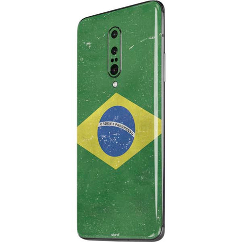 Brazil Flag Distressed OnePlus 7 Pro Skin