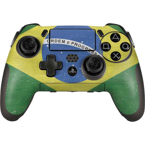 Brazil Flag Distressed PlayStation Scuf Vantage 2 Controller Skin