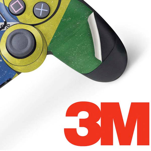 Brazil Flag Distressed PS4 Controller Skin