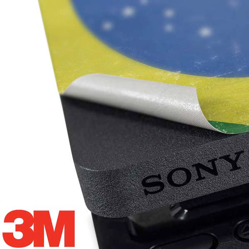 Brazil Flag Distressed PS4 Pro Bundle Skin
