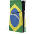 Brazil Flag Distressed PS5 Slim Disk Console Skin