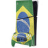 Brazil Flag Distressed PS5 Slim Digital Edition Bundle Skin