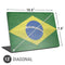 Brazil Flag Distressed Universal Laptop 13in (10.6 x 7.6in) Skin