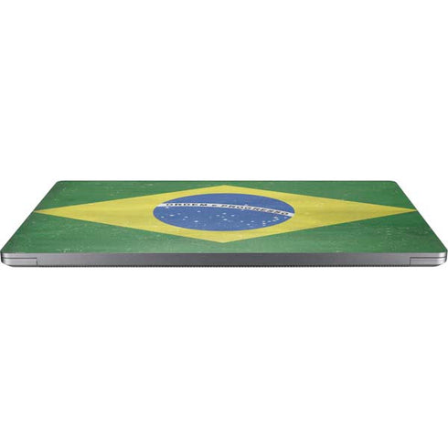 Brazil Flag Distressed Universal Laptop 16.6in (13.4 x 9.7in) Skin