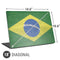 Brazil Flag Distressed Universal Laptop 18in (14.6 x 10.6in) Skin