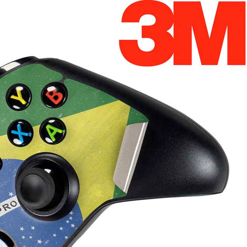 Brazil Flag Distressed Xbox One Controller Skin
