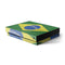 Brazil Flag Distressed Xbox One X Console Skin