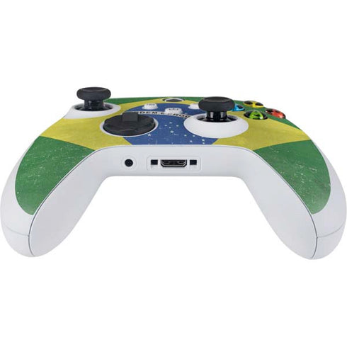 Brazil Flag Distressed Xbox Series S Controller Skin
