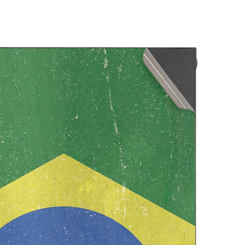 Brazil Flag Distressed Xbox Series X Console Skin