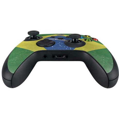 Brazil Flag Distressed Xbox Series X Controller Skin