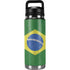 Brazil Flag Distressed YETI Rambler 26oz Bottle Skin