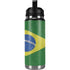 Brazil Flag Distressed YETI Rambler 26oz Bottle Skin