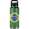 Brazil Flag Distressed YETI Rambler 36oz Bottle Skin