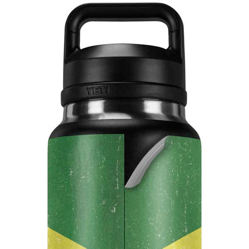 Brazil Flag Distressed YETI Rambler 36oz Bottle Skin
