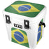 Brazil Flag Distressed YETI Roadie 24 Hard Cooler Skin