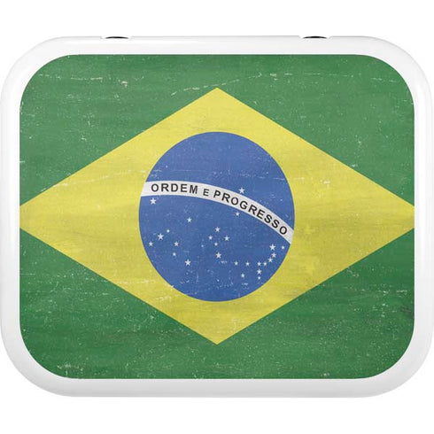 Brazil Flag Distressed YETI Roadie 24 Hard Cooler Skin