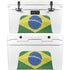 Brazil Flag Distressed YETI Tundra 45 Hard Cooler Skin