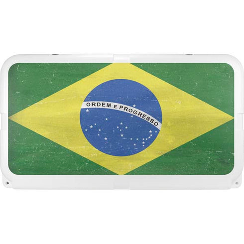 Brazil Flag Distressed YETI Tundra 65 Hard Cooler Skin
