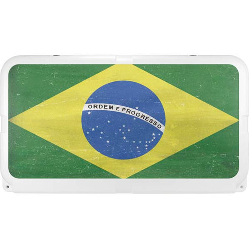 Brazil Flag Distressed YETI Tundra 75 Hard Cooler Skin