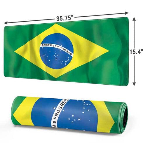 Brazil Flag Gaming Mouse Pad