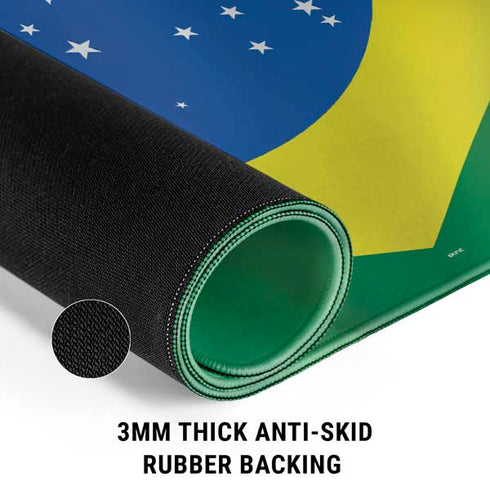 Brazil Flag Gaming Mouse Pad