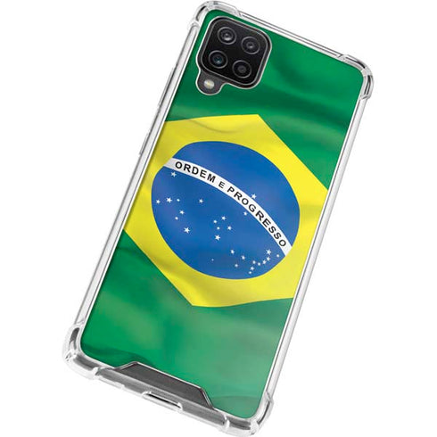 Brazil Flag Galaxy A12 Clear Case